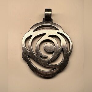 TOUS Sterling Silver Floral Pendant